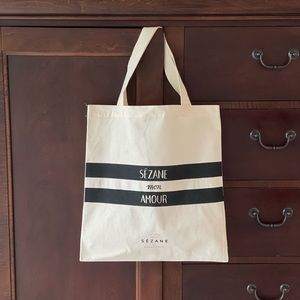 Sézane cotton canvas tote NWOT